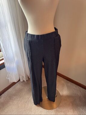 J. Crew Charcoal Straight-Leg Pull-On Trousers